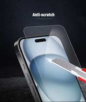 Protecteur d'écran transparent pour téléphone portable 9H Nano Glass PET de haute qualité pour iPhone 13/14/15 Pro Max