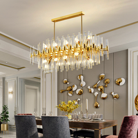 Lustre en cristal nordique chambre lustre de plafond salon lumière salle à manger plafonnier cuisine pendentif lumière décor à la maison