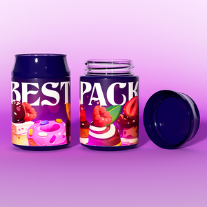 100ml nhựa 3.5g soda có thể với nắp đầy màu sắc nhãn tùy chỉnh cho bao bì Muối tắm kẹo hạt thuốc lá rượu vang thực phẩm trà bia - Product Image 5