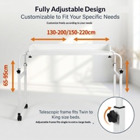 Table de chevet mobile et réglable pour chambre à coucher, idéale pour les étudiants et les travailleurs à domicile, style nordique, vente en gros