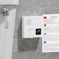 Machine à bruit blanc murale multifonctionnelle OEM en gros avec capteur sonore miniature pour toilettes et salles de bain, fonctionnant avec piles AA, pour usage domestique et hôtelier