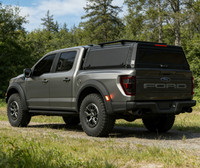 Ford F-150 5.5 ft Çelik Katlanır Bagaj Kapağı, Ray Altı Kapak, Tenteli Kapak, Tonneau Kapak ve Kamyon Üstü Kapak ile birlikte