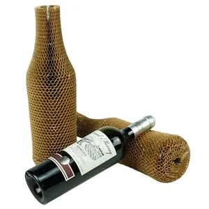 Rượu Vang chai bảo vệ tay áo tổ ong bảo vệ đóng gói tổ ong giấy tay áo