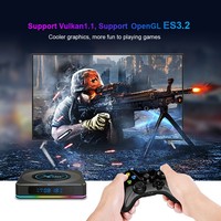 Boîtier TV intelligent de haute qualité pour X4 Quad Core 8K Android 11 Amlogic S905X4 4 Go/64 Go WiFi LAN