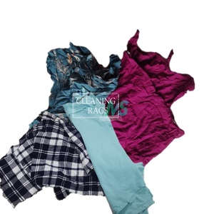 Trapos de punto de algodón absorbente suave, paquete de 10kg para limpieza Marina industrial, residuos textiles - Product Image 1