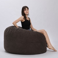 Grands poufs de 4 pieds pour adultes - Canapé confortable avec rembourrage pour salon, chambre, salle de jeux et espace de détente à domicile