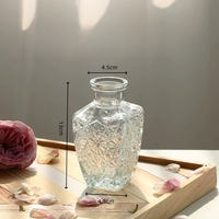 Vente en gros vase à bourgeon en verre transparent personnalisé vase à fleur en verre cylindrique pour la décoration intérieure