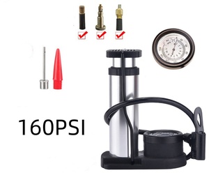 Pompe à vélo Offres Spéciales 120PSI jauge en alliage d'aluminium <span class=keywords><strong>gonfleur</strong></span> de pédale tuyau externe vtt vélo pneu pompe à Air pour le basket-ball - Product Image 2