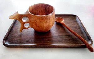 Vente en gros Plateau de service en bois de bambou Plateaux et planche à découper Style Art oriental - Product Image 4