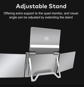 Écran portable pour ordinateur portable OEM 15,6 pouces 1920*1200 FHD 60HZ LED, extension d'écran, moniteur LCD quadruple/triple avec sac - Product Image 5