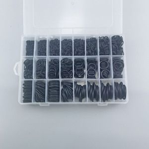 800 buah karet o-ring segel pencuci bermacam-macam Set Kit Gasket HNBR A/C sistem hitam 6-28mm AC mobil karet O Ring segel - Product Image 3
