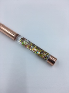 Custom Rose Gold 100% Pure Kolinsky Hair Acrylic <b>Nail</b> Art Brush Glitter Crystal Handle for <b>Nail</b> <b>Extension</b> - Product Image 5