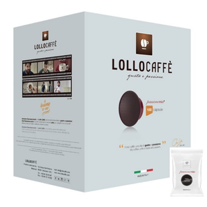 100 Capsule Compatibili Lollo Miscela Nera per Macchine da Caffè Monodose A Modo Mio 0,12g/Capsula - Product Image 1