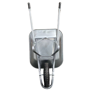 Carretilla Ergonómica de Acero Reforzado con Doble Manillar, Neumático de 16*4.00-8'', Capacidad de Carga de 130 kg, Capacidad de Arena de 5 CBF (65 L), Venta de Fábrica - Product Image 4