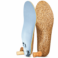Semelles orthopédiques de soutien de la voûte plantaire, inserts de chaussures en mousse à mémoire de forme et liège pour fasciite plantaire, soulagement des douleurs au talon et aux pieds pour hommes et femmes