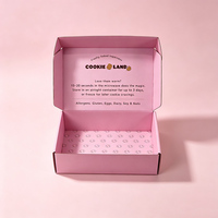 Boîte d'expédition en carton ondulé rose personnalisée avec logo imprimé pour les abonnements, les cadeaux, les colis d'e-commerce, les emballages cosmétiques