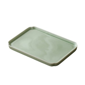 Ceramic Tea And Snack <b>Plate</b> Rectangle Porcelain Teapot Holder Tea Brewing Tray Fruit Platter - Product Image 5