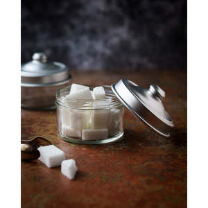 Daniele F. Set of Two Eco-Friendly 400ml <b>Glass</b> and Aluminum Storage <b>Jars</b> for Kitchen Accessory Organization Use in Restaurants - Product Image 4