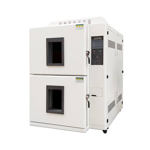 Chambre d'essai de choc thermique à deux compartiments, équipement d'essai de choc thermique haute et basse température, chambre d'essai de choc thermique chaud et froid - Product Image 1
