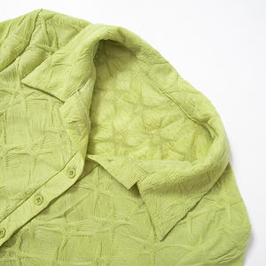 ZHEZHE di tendenza primavera <span class=keywords><strong>Boutique</strong></span> abbigliamento donna Street Wear moda manica lunga irregolare camicia e pantaloni 2 pezzi - Product Image 5