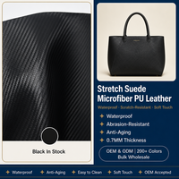 Cuir microfibre PU extensible résistant à l'eau et écologique pour sièges de voiture, intérieur automobile, canapé, sacs, chaussures