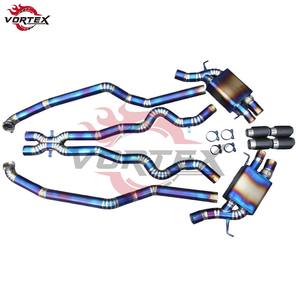 Escape Catback VORTEX Grado 5 Ti Valvetronic para BMW M6 F06/F13, Puntas Quemadas Arcoíris, Escape de Carreras con Tubo en X - Product Image 3