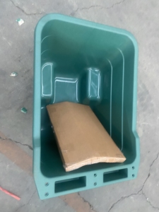 Bahçe Çöp Kovası El Arabası Çöp Taşıma Aracı 90L Su Kapasitesi 200KG Taşıma Kapasitesi Toz Boyalı Çelik Çerçeve Atık İçin - Product Image 6