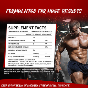 OEM/ODM Sugar-Free <strong>Creatine</strong> Gummies Energy Supplements for Adults Pre-Workout Gummy <strong>Monohydrate</strong> <strong>Creatine</strong> - Product Image 3