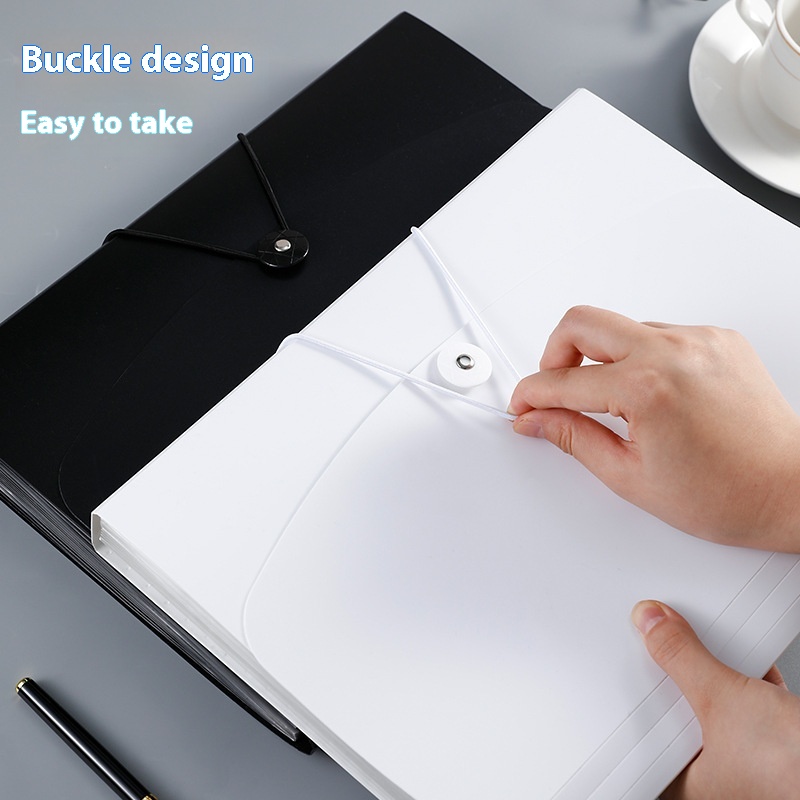 Large Capacity Test Paper PlasticcA4 Organ Bag 13 Grid Multi-Layer Folder Multi-Function File Expanding File for School