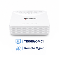 Hosecom Fibres optiques avec couverture 20KM, Serveur PPPoE/DHCP/IPTV/NAT ONU GPON EPON Adaptatif, Port RJ45 TR069, Mode Routeur 1GE XPON