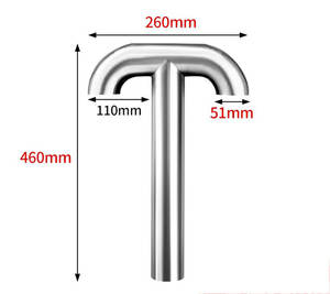 Mandrin en acier inoxydable coudé à 90 degrés coudes d'échappement rond poêle cheminée <span class=keywords><strong>conduit</strong></span> de cheminée <span class=keywords><strong>conduit</strong></span> d'aération Tube métal - Product Image 1
