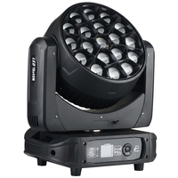 Projecteur LED motorisé B-Eye 19x40W RGBW avec zoom, contrôle DMX512, zoom 4-60x, rotation/inclinaison 540°, garantie 2 ans pour événements scéniques et discothèques