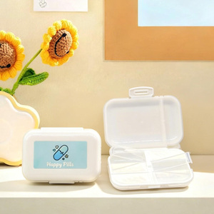 علبة أدوية أسبوعية مقاومة للماء بـ 8 أقسام للبيع بالجملة، حافظة أدوية محمولة ملونة حسب الطلب - Product Image 5