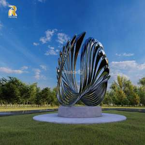 Scultura moderna famosa astratta di arte dell'acciaio inossidabile per la decorazione esterna - Product Image 2
