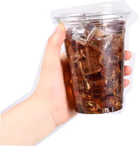 Tazza di succo di plastica per feste all'ingrosso da asporto trasparente in plastica usa e getta tazza da tè