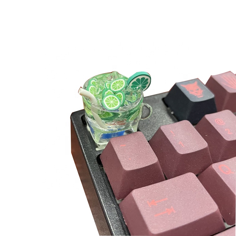 パーソナリティレモンティーレジンキーキャップかわいいEsc