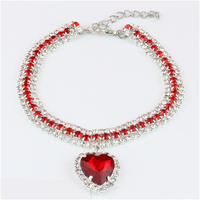 Collier pour animaux de compagnie avec strass colorés, accessoires pour chat et chien avec pendentif rose ultraviolet en forme de cœur