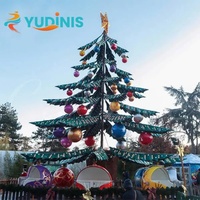 Équipement de parc d'attractions, manèges de fête foraine pour enfants, manèges autocontrôlés Père Noël et sapin de Noël à vendre
