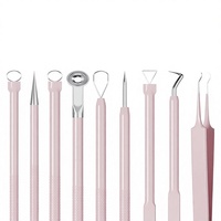 Extracteur de points noirs et de boutons professionnel en acier inoxydable, pince à épiler pour le traitement du visage