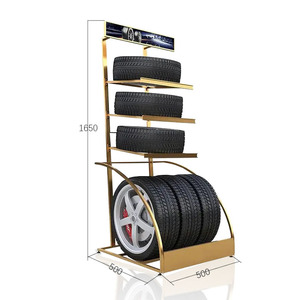 Présentoir <span class=keywords><strong>de</strong></span> roue d'or <span class=keywords><strong>de</strong></span> plancher fait sur commande pneu présentoir en métal <span class=keywords><strong>pour</strong></span> le <span class=keywords><strong>magasin</strong></span> <span class=keywords><strong>de</strong></span> <span class=keywords><strong>voiture</strong></span> - Product Image 3