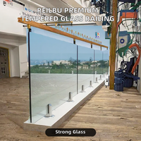 Modernes Edelstahl-Glas-Geländersystem zur Selbstmontage für Treppen, Balkone und Terrassen