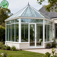 Serre extérieure de véranda de jardin de maison en verre victorienne de luxe victorienne pour l'hôtel