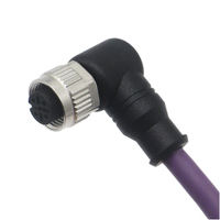 OEM Étanche M5 M8 M23 M16 M12 Mâle Mâle RJ45 Câble Ethernet 3pin 4 Pin 5pin 6pin 8 Pin Capteur Angle pour Électronique