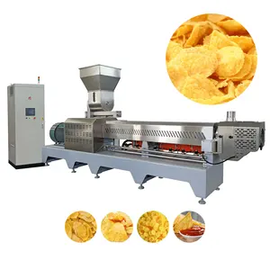 Safe And Efficient Cornflakes Breakfast Cereal Corn Flakes Making Machine Production Line