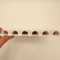 Panneaux muraux modernes étanches à l'humidité en WPC, murs de fond décoratifs au design géométrique 3D