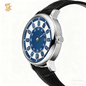 Nhà sản xuất đồng hồ đeo tay cơ khí tự động cao cấp, chức năng nhảy giờ, mặt kính sapphire, thiết kế镂空, dây da, tùy chỉnh logo. - Product Image 3