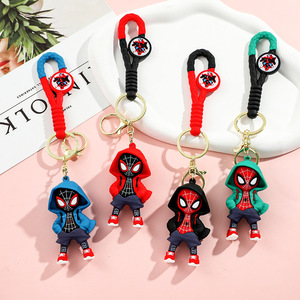 Porte-clés en plastique tissé <span class=keywords><strong>Spider</strong></span>-<span class=keywords><strong>Man</strong></span> 2026, machine à griffes, vente chaude, petit cadeau souvenir - Product Image 3
