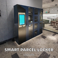 Système de casier intelligent commercial MJK avec reconnaissance faciale, RFID, code-barres, armoire électronique avec port de charge