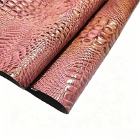 Cuir PU écologique bicolore gaufré effet peau de crocodile pour la décoration intérieure, les meubles, les sacs, les canapés, les ceintures et les jupes