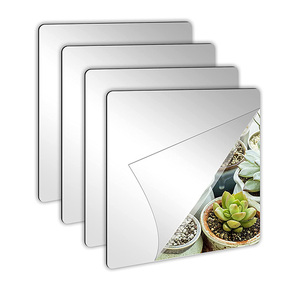 Self Adhesive Mirror Flexible Plastic Mirror Sheets Wall Stickers for Home Decoration